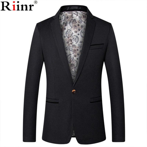 Mens Fashion Brand Blazer British's Style Casual Slim Fit Suit Jacket Male Blazers Men Coat Terno Masculino Plus Size 5XL