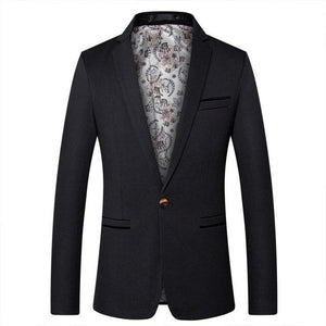 Mens Fashion Brand Blazer British's Style Casual Slim Fit Suit Jacket Male Blazers Men Coat Terno Masculino Plus Size 5XL