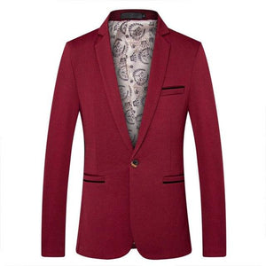 Mens Fashion Brand Blazer British's Style Casual Slim Fit Suit Jacket Male Blazers Men Coat Terno Masculino Plus Size 5XL